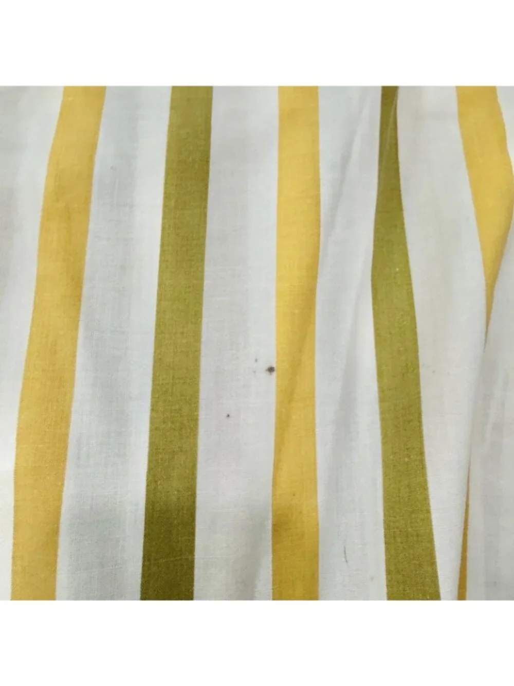 Vintage Cannon Monticello MCM Full Flat Sheet 2 Std Pillowcases Striped USA